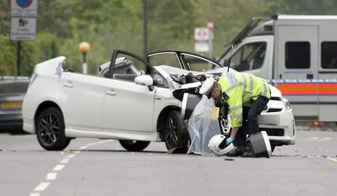 Prince Harry Was Caught Up In A Dramatic High-speed Crash Yesterday When One Of  Stock Photos