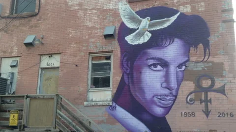 Prince When Doves Cry Mural Tracks In Stock Footage Stock Footage 165576643