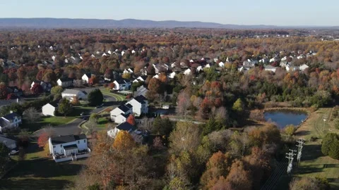 Prince William County Va 180º, Digital Gateway, Rural Crescent   Stock Footage 221276196