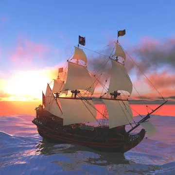 Prince William Ship Stock Illustration