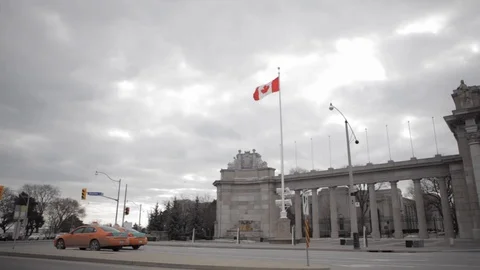 Princes' Gates at Exhibition Stock Footage 102907430