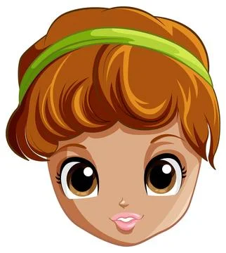 Princes head cartoon isolated Stock Illustration