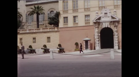 Prince's Palace of Monaco 1957 Video stock 48187172