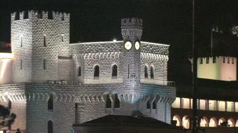 Prince's Palace of Monaco Stock Footage 12537129