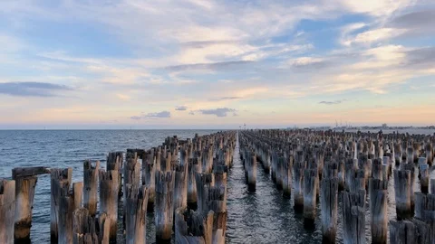 Princes Pier - Melbourne Stock Footage 91755760