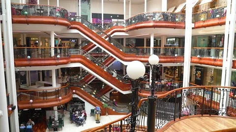 Princes Square shopping mall, Glasgow, U... | Stock Video | Pond5