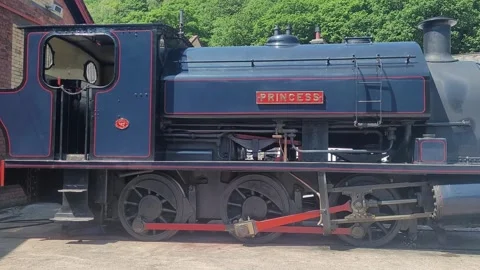 Princess, a 0-6-0 steam locomotive Stock Footage 244926028