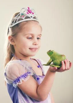 Princess and Frog Stock Photos