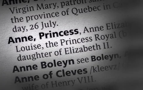 Princess ann Foto stock