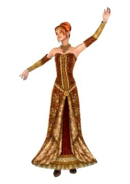 Princess of Autumn Stock Illustration