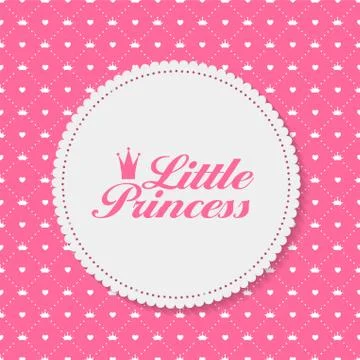 Princess  Background with Castle Vector Illustration Stockillustratie