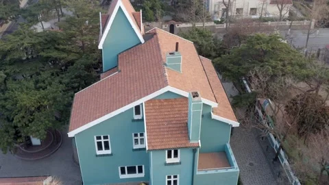 Princess building of Badaguan historic area, Qingdao of China Video stock 176625053