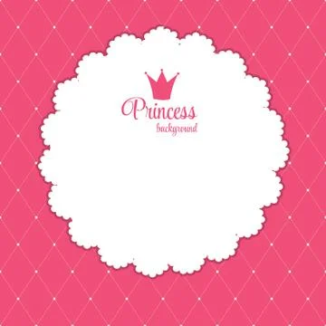 Princess Crown  Background Vector Illustration Stockillustratie
