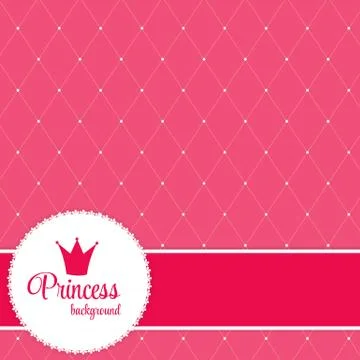 Princess Crown  Background Vector Illustration Stock Illustration
