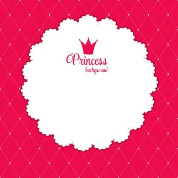 Princess Crown  Background Vector Illustration Illustrazione stock