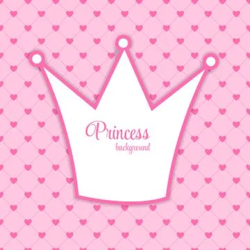Princess Crown  Background Vector Illustration Stockillustratie