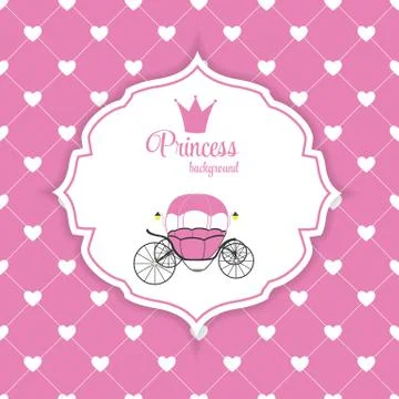 Princess Crown  Background Vector Illustration Stockillustratie