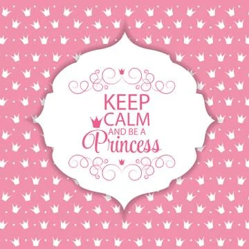 Princess Crown  Background Vector Illustration Stockillustratie