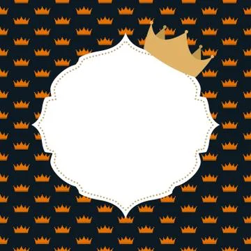 Princess Crown Background Vector Illustration Stockillustratie