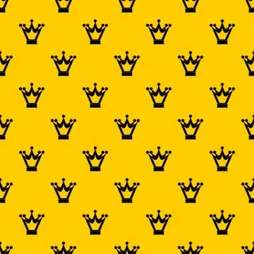 Princess crown pattern vector Stock Illustration