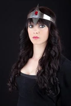 Princess with a crown Stock Photos