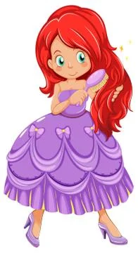 Princess in dress Stock Illustration