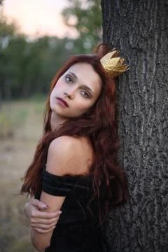 Princess in the forest Stock Photos