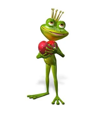 Princess frog Stock Illustration