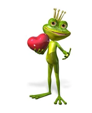 Princess frog Stock Illustration