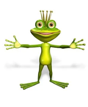 Princess frog Stock Illustration