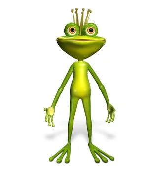 Princess frog Stock Illustration