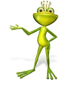 Princess frog Stock Illustration