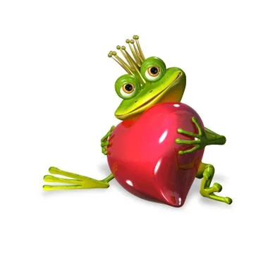 Princess frog Stock Illustration