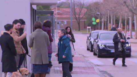 Princess Infanta Sofia meets guide dog puppies in Madrid, Boadilla (MAdrid), ES  Video stock 327916411