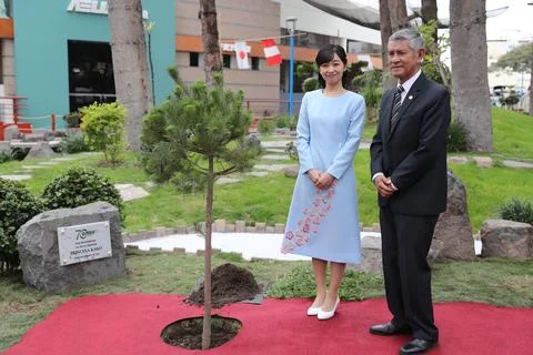 Princess Kako of Japan visits Peru, Pueblo Libre - 08 Nov 2023 Stock Photos