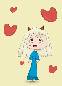 Princess kid draw style Illustrazione stock
