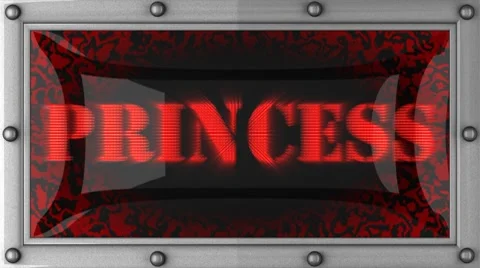 Princess on led Stock Footage 8727964