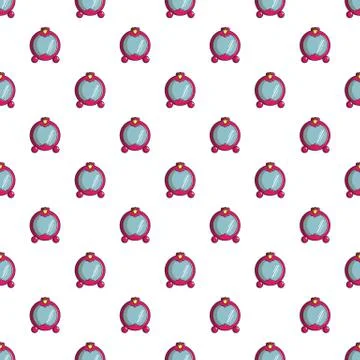 Princess mirror pattern seamless Stock Illustration