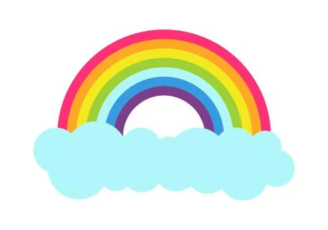 Princess Party Rainbow Poster Vector Illustration イラスト素材