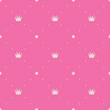 Princess pink background Stock Illustration