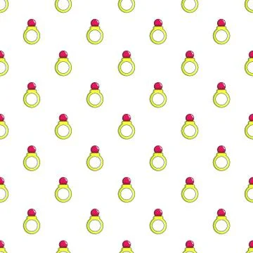 Princess ring pattern seamless Stock Illustration