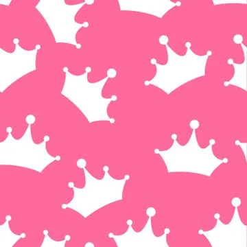 Princess Seamless Pattern Background Vector Illustration イラスト素材