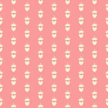 Princess Seamless Pattern Background Vector Illustration イラスト素材