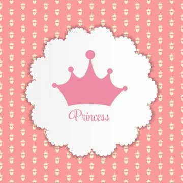 Princess Seamless Pattern Background Vector Illustration イラスト素材