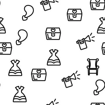 Princess Seamless Pattern Vector 스톡 일러스트