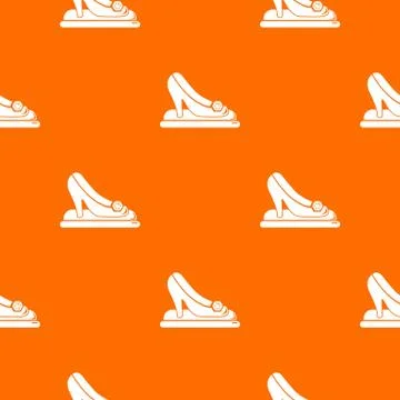 Princess shoes pattern vector orange イラスト素材
