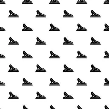 Princess shoes pattern vector seamless Stock Illustration