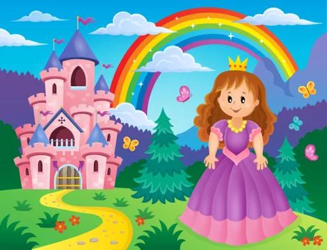 Princess theme image - eps10 vector illustration. Stock Illustration
