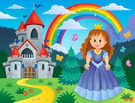 Princess theme image - eps10 vector illustration. Stock Illustration
