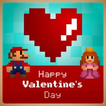 Princess Valentines day 스톡 일러스트